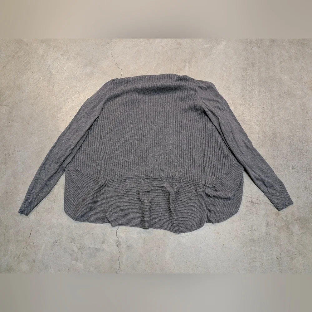 Banana Republic Women's M Open Cardigan Gray Viscose Nylon Wool